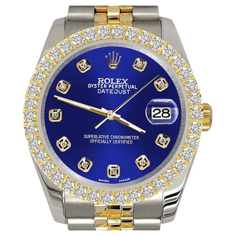 rolex watch blue bezel